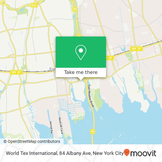 Mapa de World Tex International, 84 Albany Ave