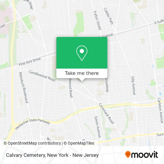 Calvary Cemetery map