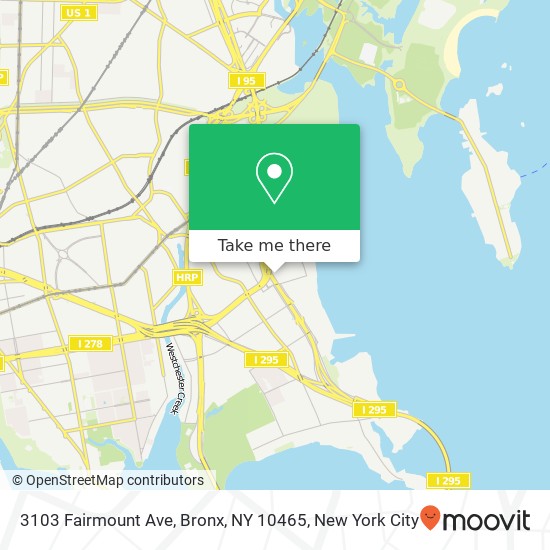 3103 Fairmount Ave, Bronx, NY 10465 map