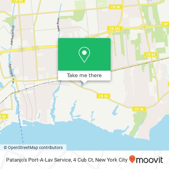 Mapa de Patanjo's Port-A-Lav Service, 4 Cub Ct