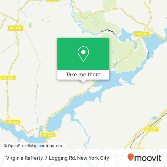 Virginia Rafferty, 7 Logging Rd map