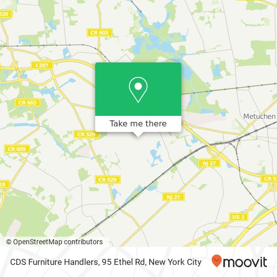 Mapa de CDS Furniture Handlers, 95 Ethel Rd