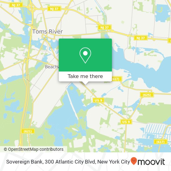 Sovereign Bank, 300 Atlantic City Blvd map