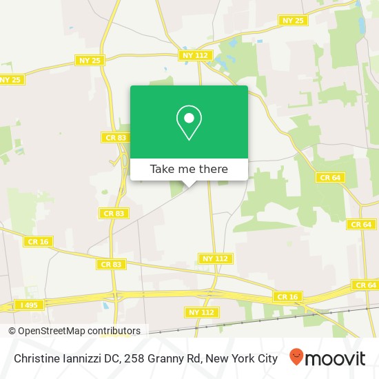 Christine Iannizzi DC, 258 Granny Rd map