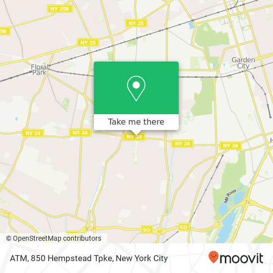 Mapa de ATM, 850 Hempstead Tpke