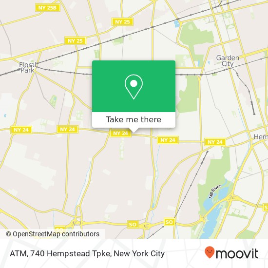 ATM, 740 Hempstead Tpke map