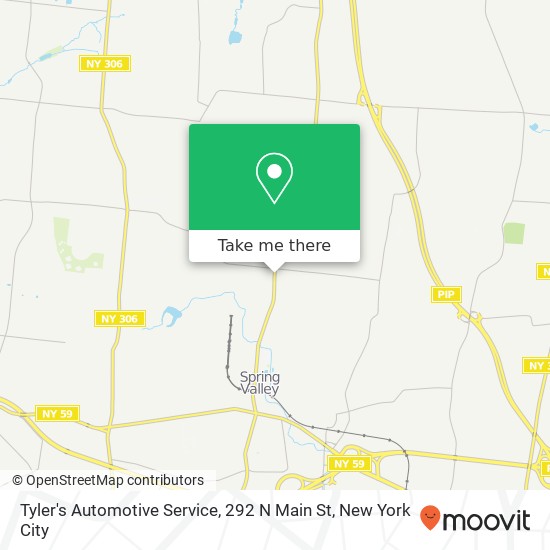 Mapa de Tyler's Automotive Service, 292 N Main St