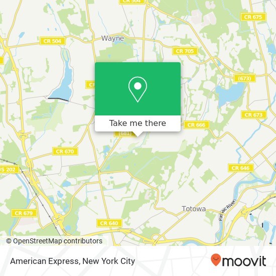 American Express map