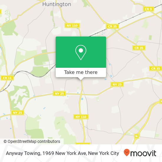 Anyway Towing, 1969 New York Ave map