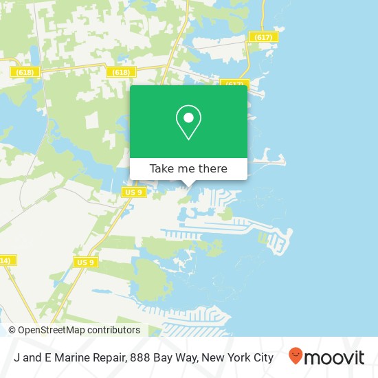 Mapa de J and E Marine Repair, 888 Bay Way