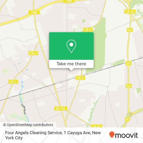 Four Angels Cleaning Service, 1 Cayuga Ave map