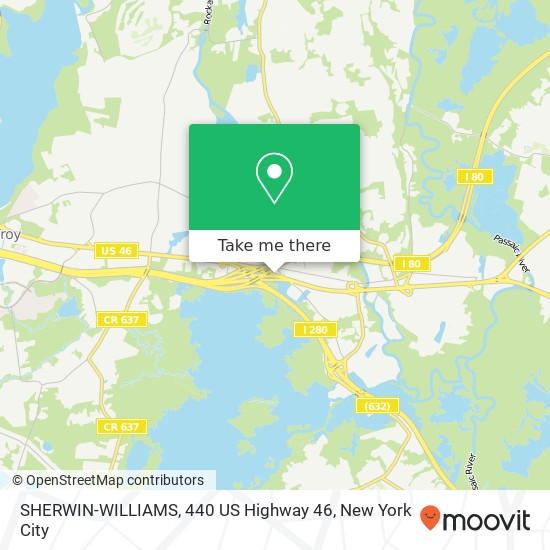 Mapa de SHERWIN-WILLIAMS, 440 US Highway 46