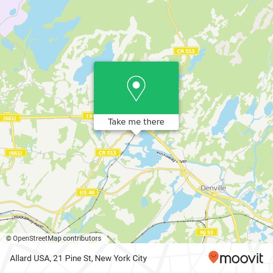 Mapa de Allard USA, 21 Pine St