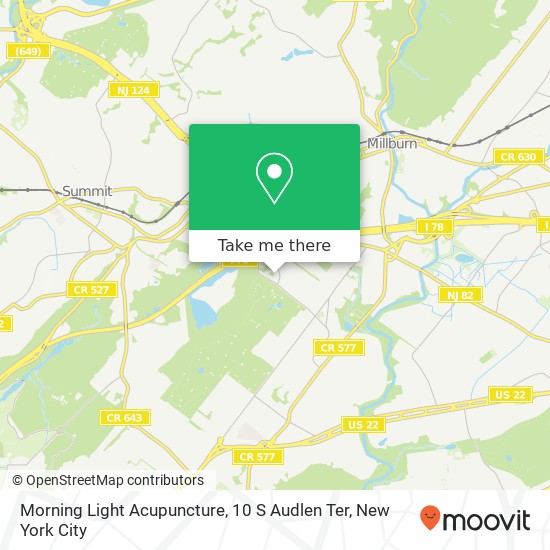 Mapa de Morning Light Acupuncture, 10 S Audlen Ter