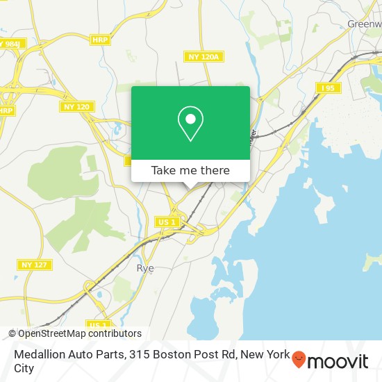 Mapa de Medallion Auto Parts, 315 Boston Post Rd