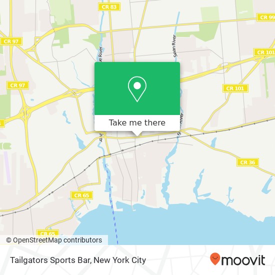 Mapa de Tailgators Sports Bar