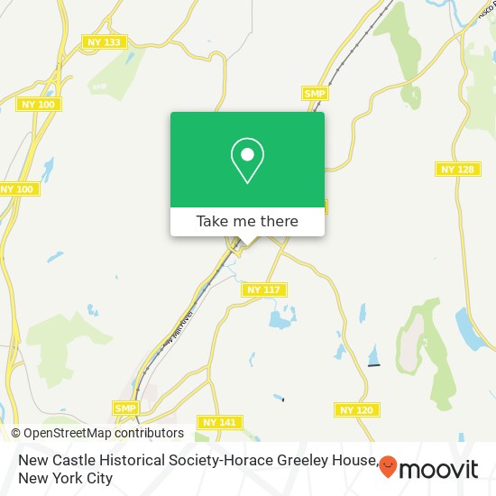 Mapa de New Castle Historical Society-Horace Greeley House