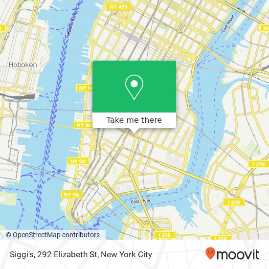 Mapa de Siggi's, 292 Elizabeth St