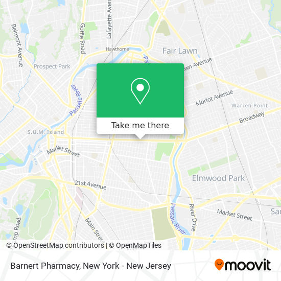 Mapa de Barnert Pharmacy