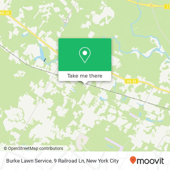 Mapa de Burke Lawn Service, 9 Railroad Ln