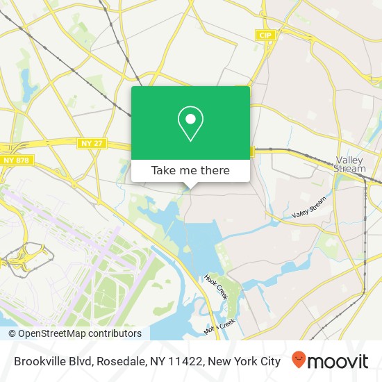 Mapa de Brookville Blvd, Rosedale, NY 11422