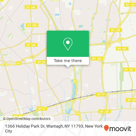1366 Holiday Park Dr, Wantagh, NY 11793 map