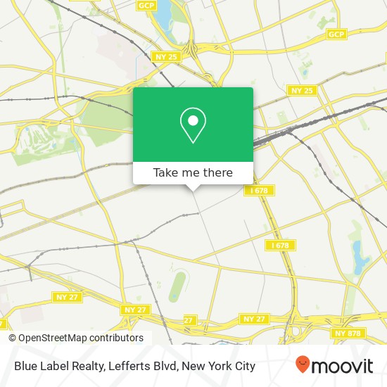 Mapa de Blue Label Realty, Lefferts Blvd