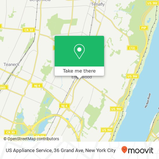 Mapa de US Appliance Service, 36 Grand Ave