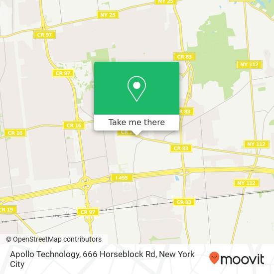 Apollo Technology, 666 Horseblock Rd map