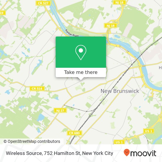 Mapa de Wireless Source, 752 Hamilton St