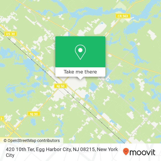 420 10th Ter, Egg Harbor City, NJ 08215 map