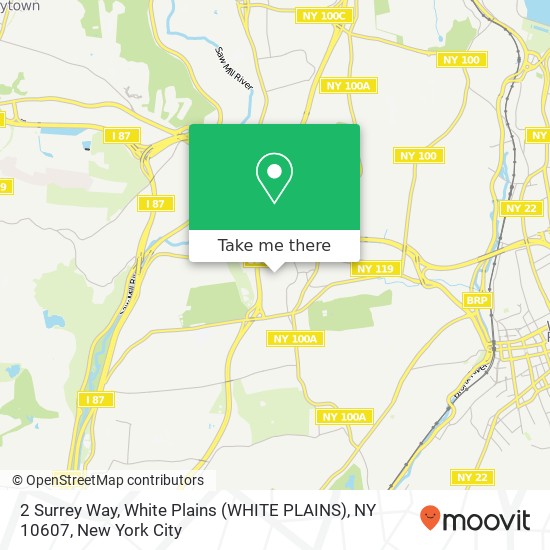 2 Surrey Way, White Plains (WHITE PLAINS), NY 10607 map