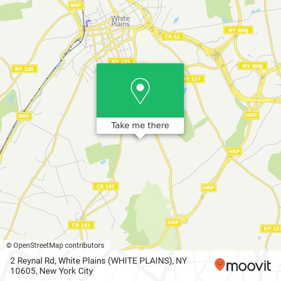 Mapa de 2 Reynal Rd, White Plains (WHITE PLAINS), NY 10605