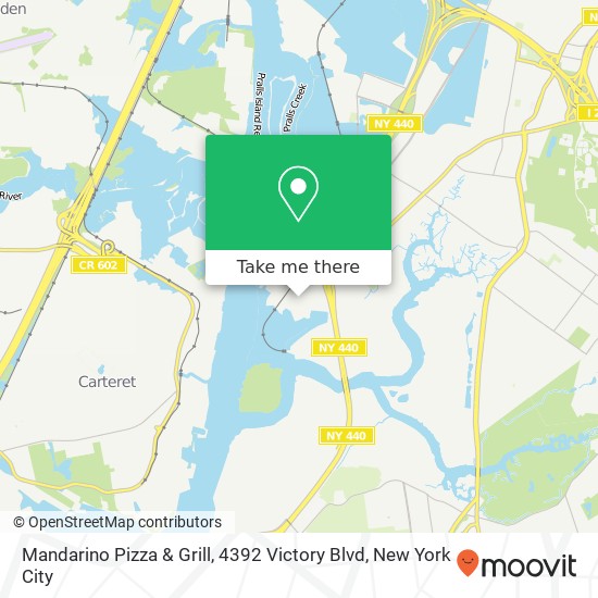 Mandarino Pizza & Grill, 4392 Victory Blvd map