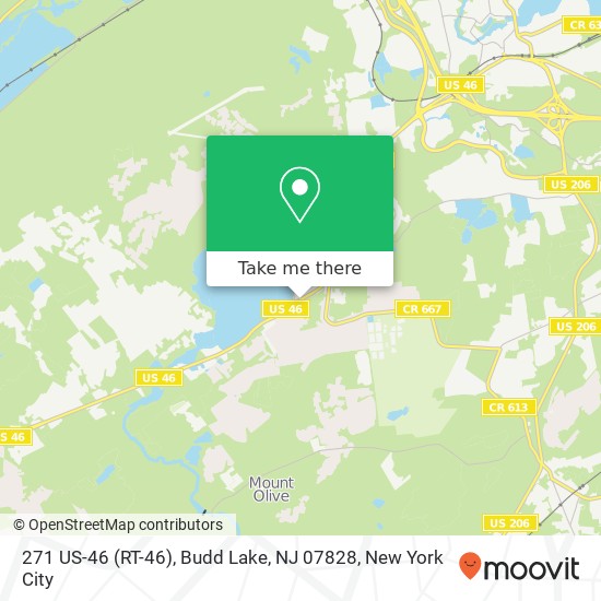 Mapa de 271 US-46 (RT-46), Budd Lake, NJ 07828