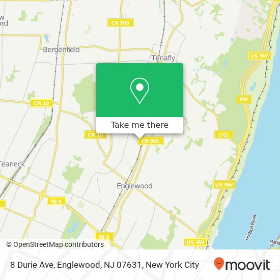 8 Durie Ave, Englewood, NJ 07631 map