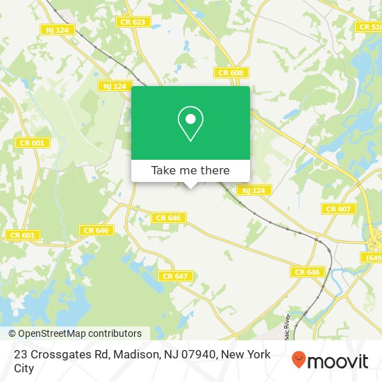 23 Crossgates Rd, Madison, NJ 07940 map