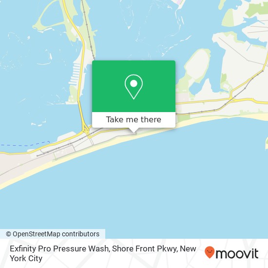Exfinity Pro Pressure Wash, Shore Front Pkwy map