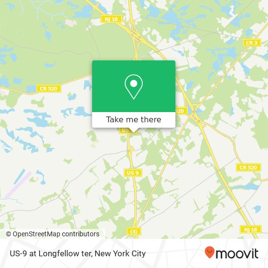 US-9 at Longfellow ter map