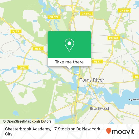 Mapa de Chesterbrook Academy, 17 Stockton Dr