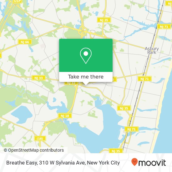 Mapa de Breathe Easy, 310 W Sylvania Ave