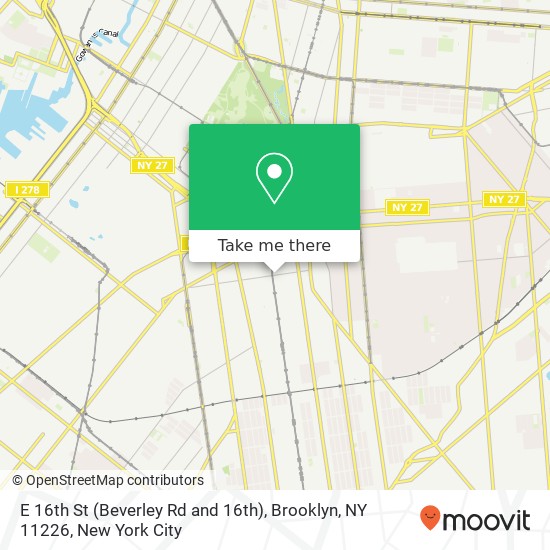 E 16th St (Beverley Rd and 16th), Brooklyn, NY 11226 map
