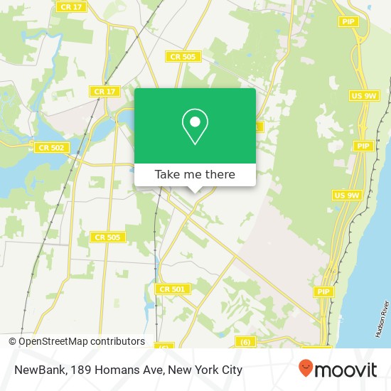 Mapa de NewBank, 189 Homans Ave