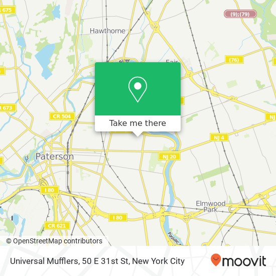 Mapa de Universal Mufflers, 50 E 31st St