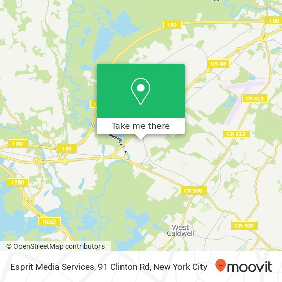 Esprit Media Services, 91 Clinton Rd map