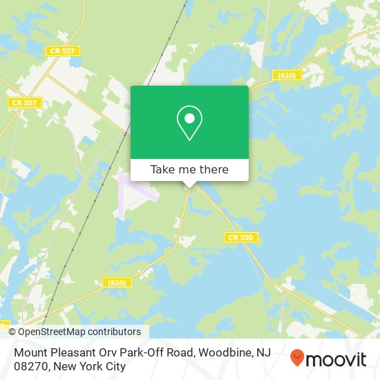 Mount Pleasant Orv Park-Off Road, Woodbine, NJ 08270 map