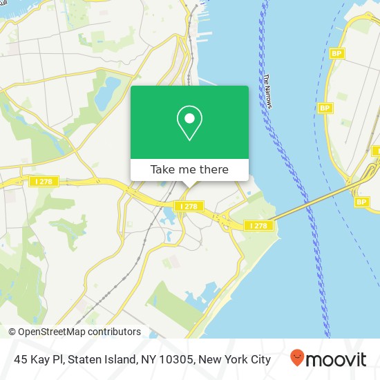 Mapa de 45 Kay Pl, Staten Island, NY 10305