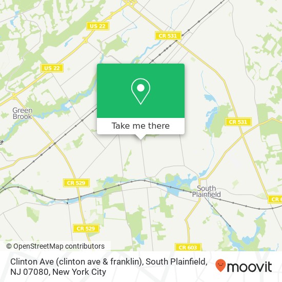 Clinton Ave (clinton ave & franklin), South Plainfield, NJ 07080 map