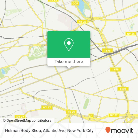 Helman Body Shop, Atlantic Ave map