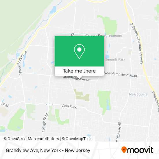Grandview Ave map